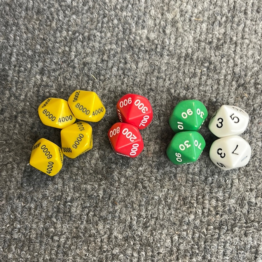 Place Value Dice